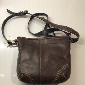 Vintage Coach purse in mahogany